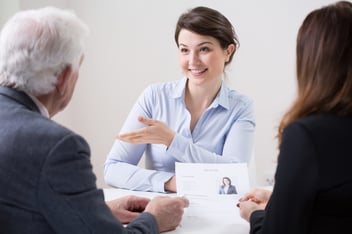 woman interviewing for a job during candidate experience