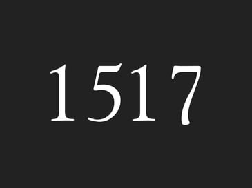 1517 Fund black background white text logo