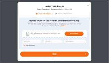 invite candidates