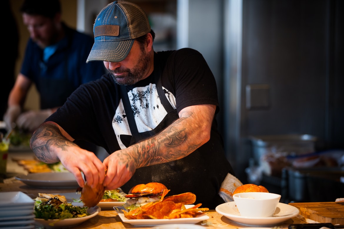 chef cooking at restaurant